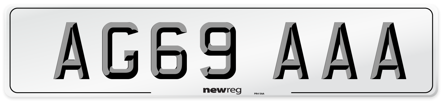 AG69 AAA Number Plate from New Reg
